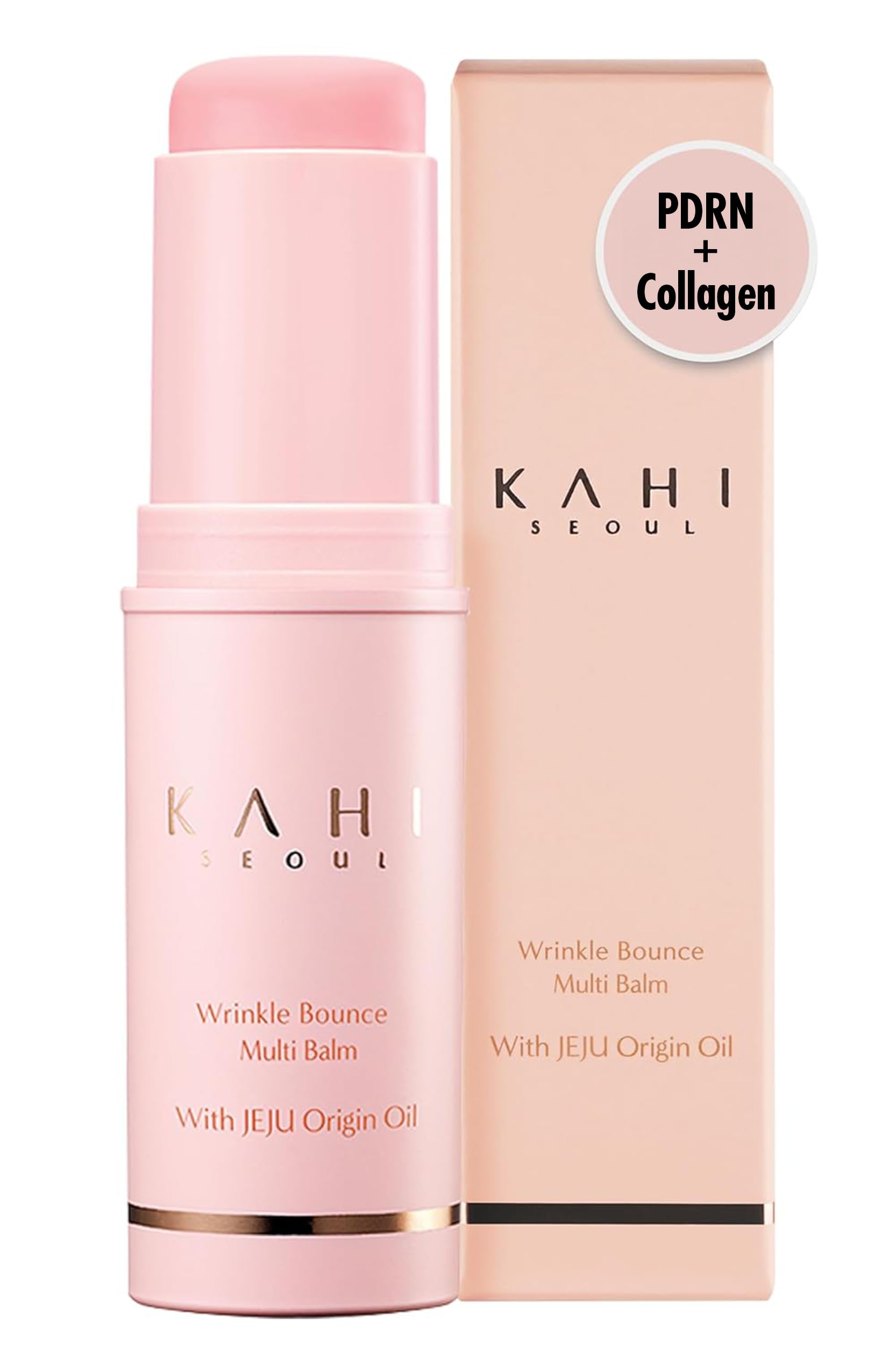 KAHI Wrinkle Bounce Multi Balm Stick packaging demonstrates travel-friendly design for quick touch-ups.