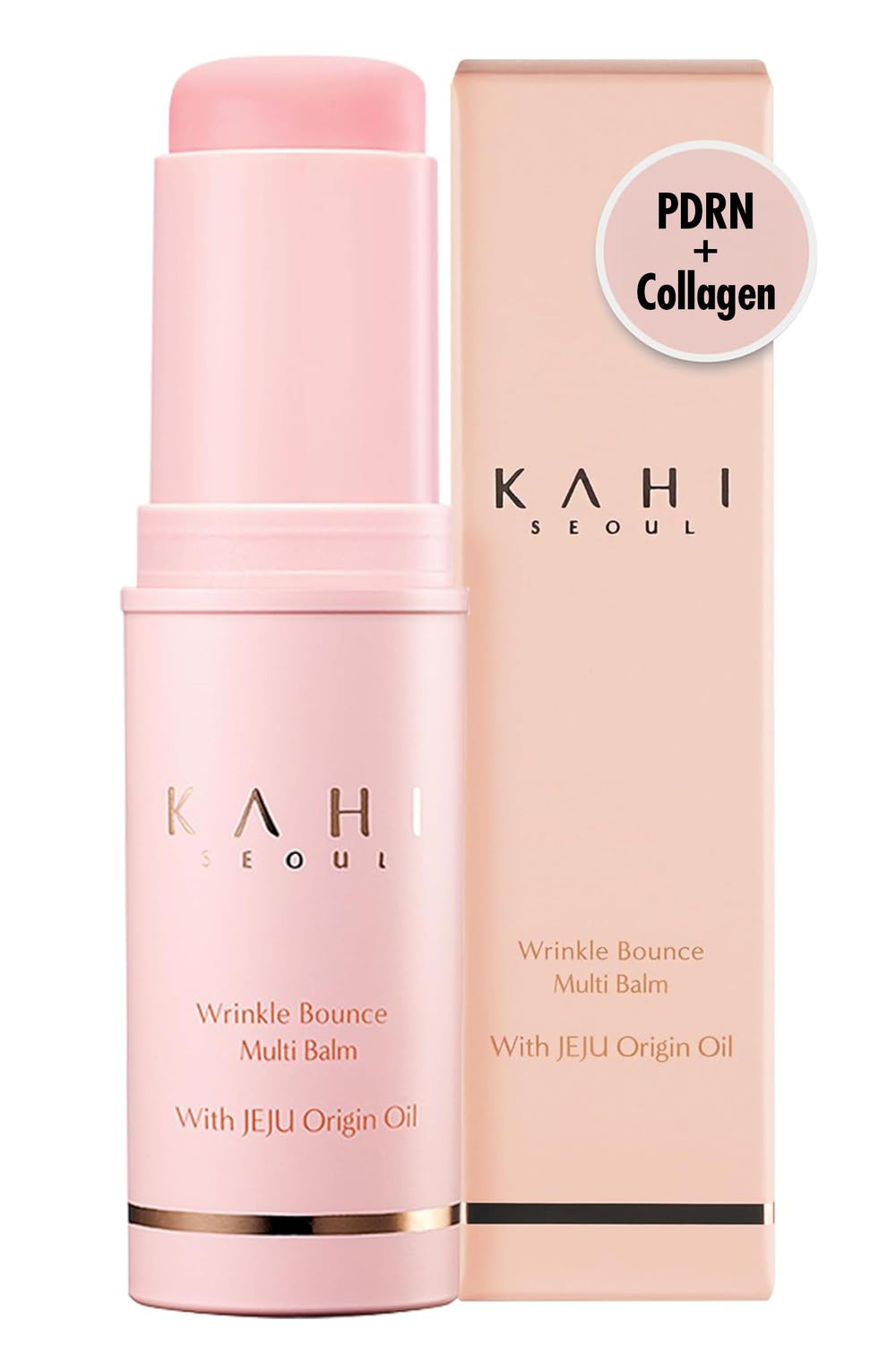 KAHI Wrinkle Bounce Multi Balm Stick packaging demonstrates travel-friendly design for quick touch-ups.