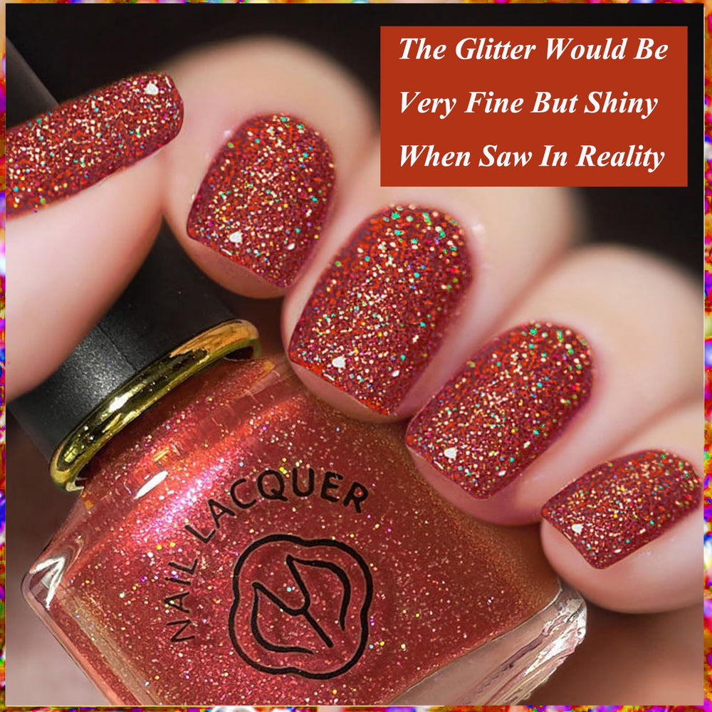 KAHSOSE gift-ready packaging makes this red glitter polish ideal as a gift.