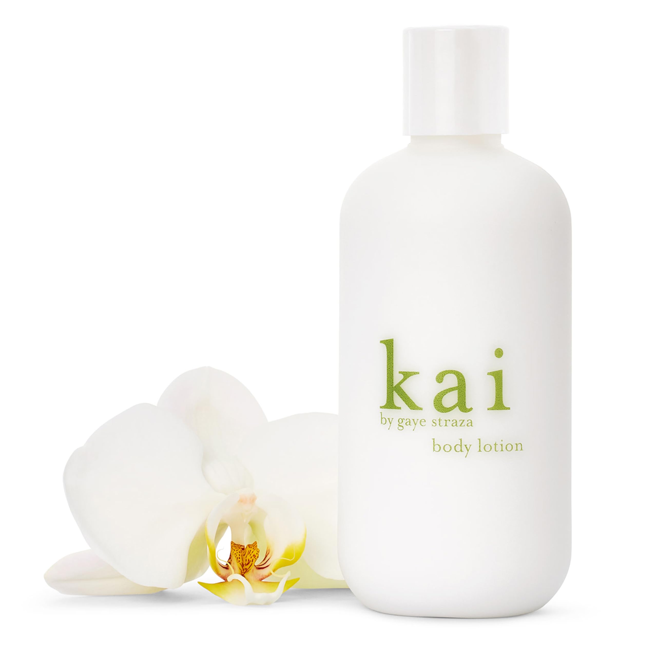 kai body lotion bottle-front showing lightweight hydration for soft, radiant skin