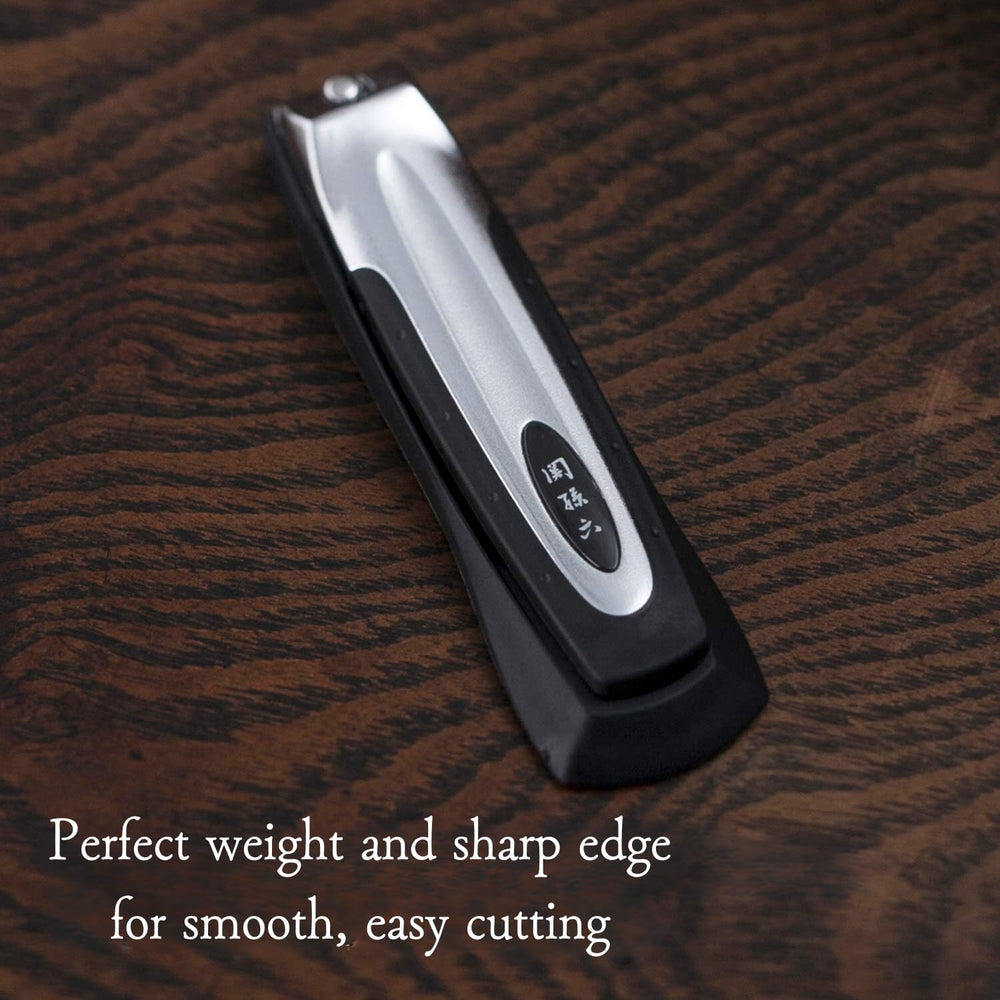 KAI professional-use nail clippers demonstrates heavy-duty build for salon-grade trimming.