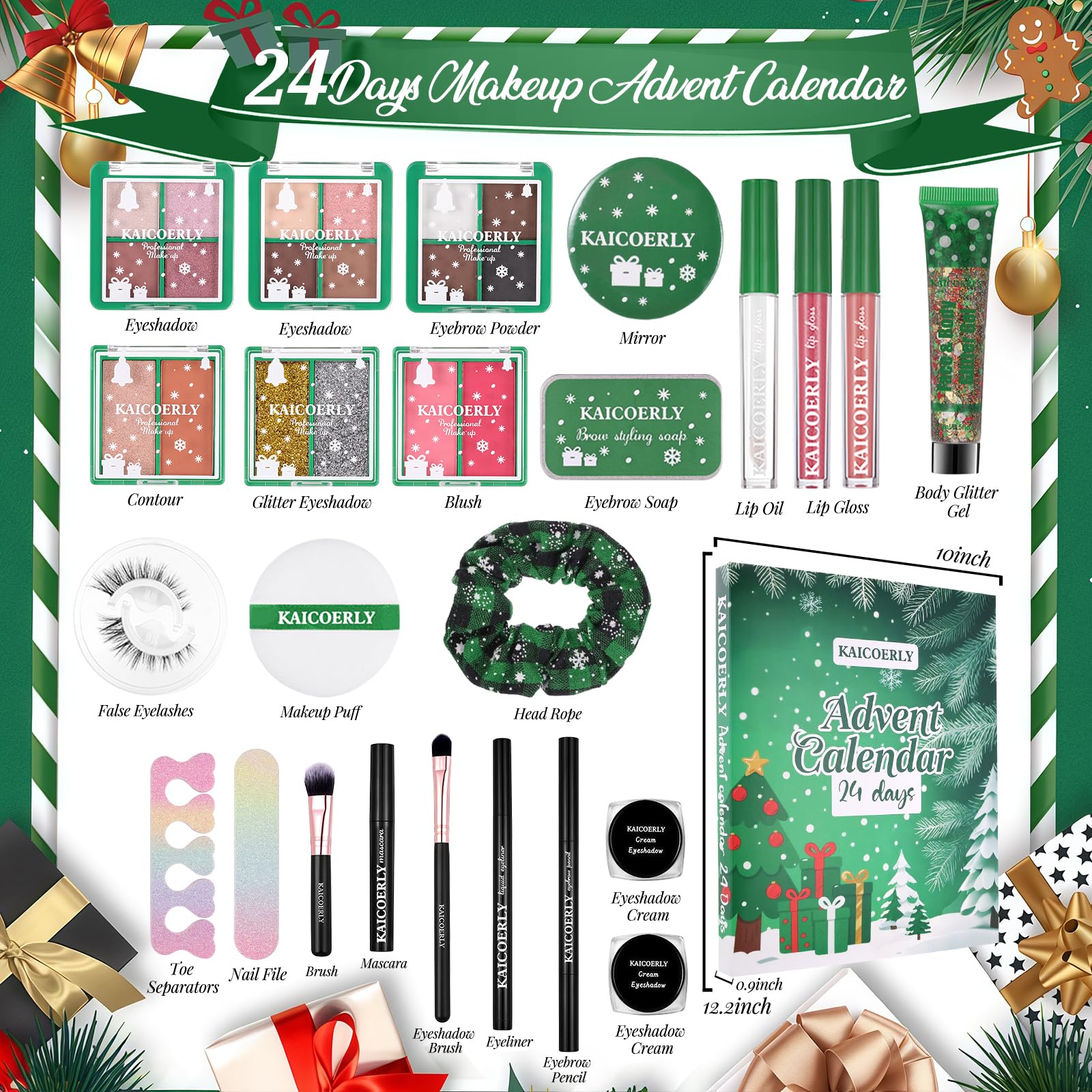 KAICOERLY advent calendar opening day view for daily beauty discoveries.