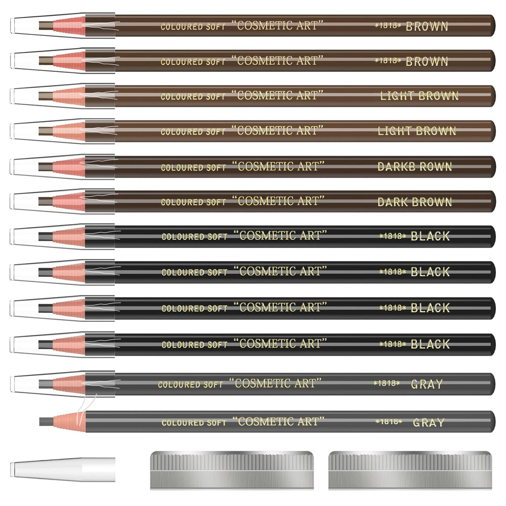 KAIQI Eyebrow Pencils multicolor display highlights shade options