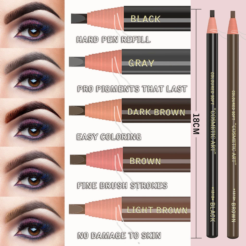 KAIQI Eyebrow Pencils waterproof swatch demonstrates long wear on skin