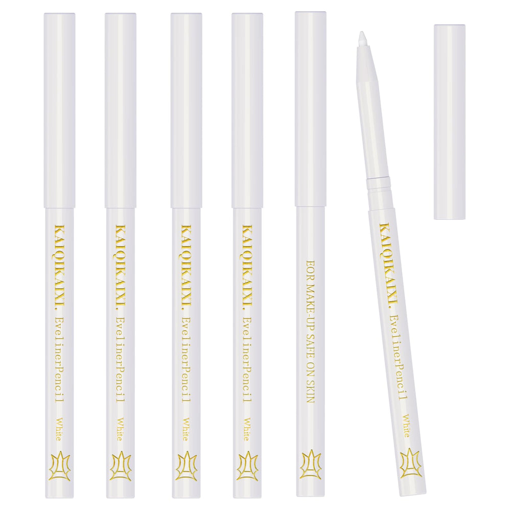 KAIQIKAIXI white eyeliner set; smooth glide for precise highlighting and clean eye definition.
