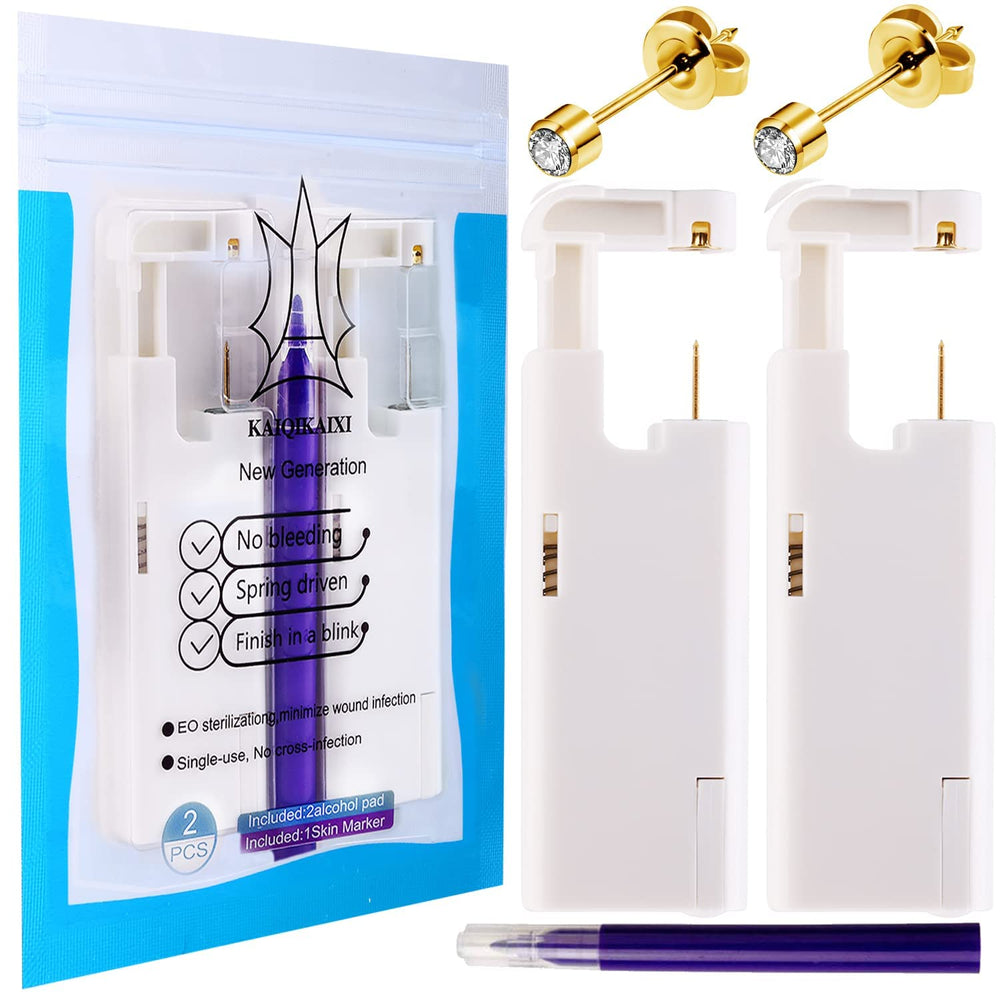 KAIQIKAIXI ear-piercing-kit-automatic-golden enables precise at-home piercing