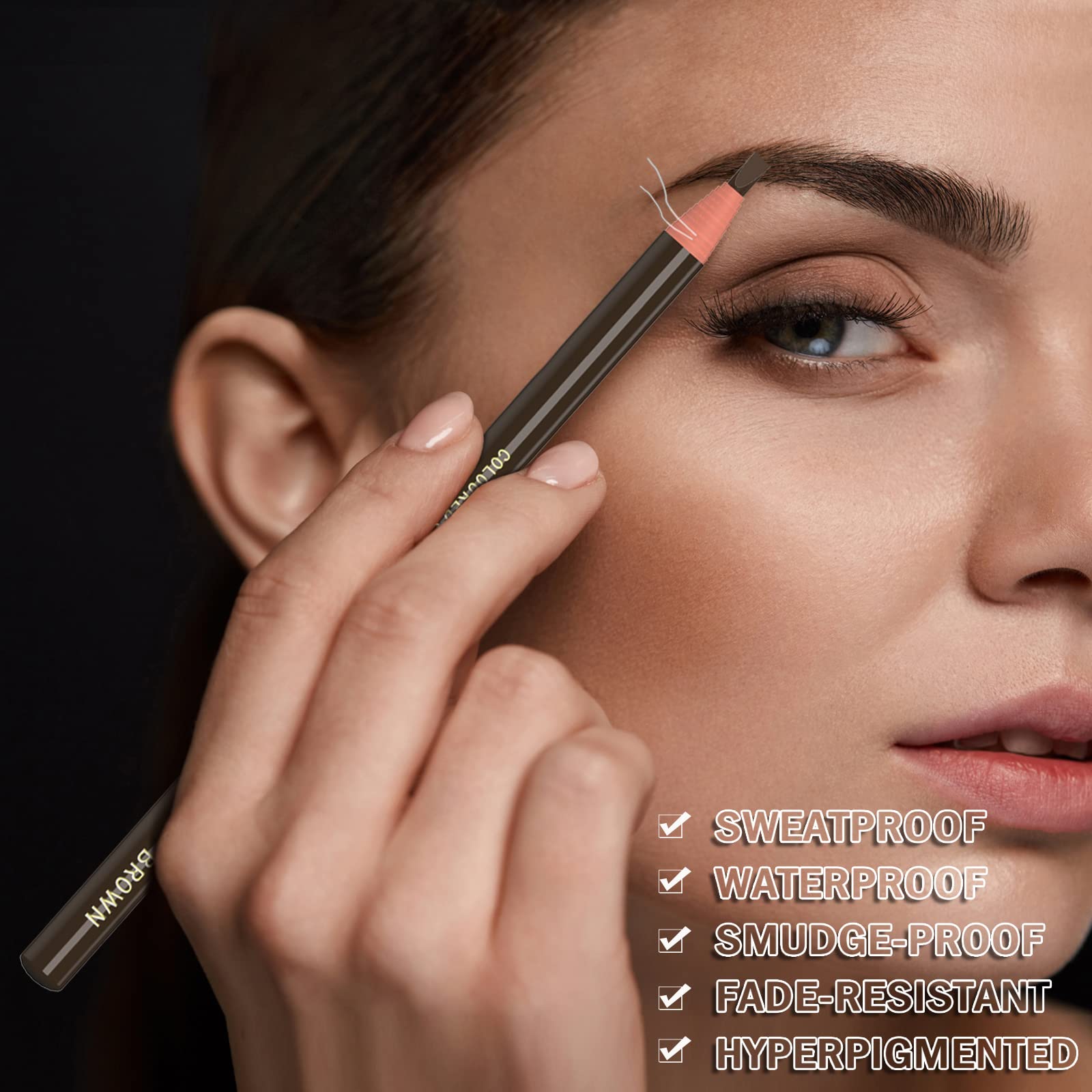 KAIQIKAIXI soft brush strokes deliver natural brow look without harsh lines.
