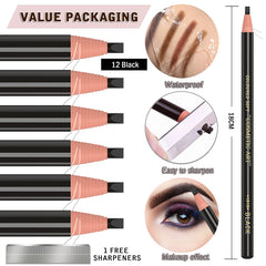 KAIQIKAIXI waterproof brow pencils ensure sweat and water resistant wear all day.
