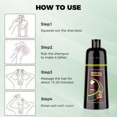 KAISASA 3-in-1 hair dye shampoo graphic highlights time-saving routine
