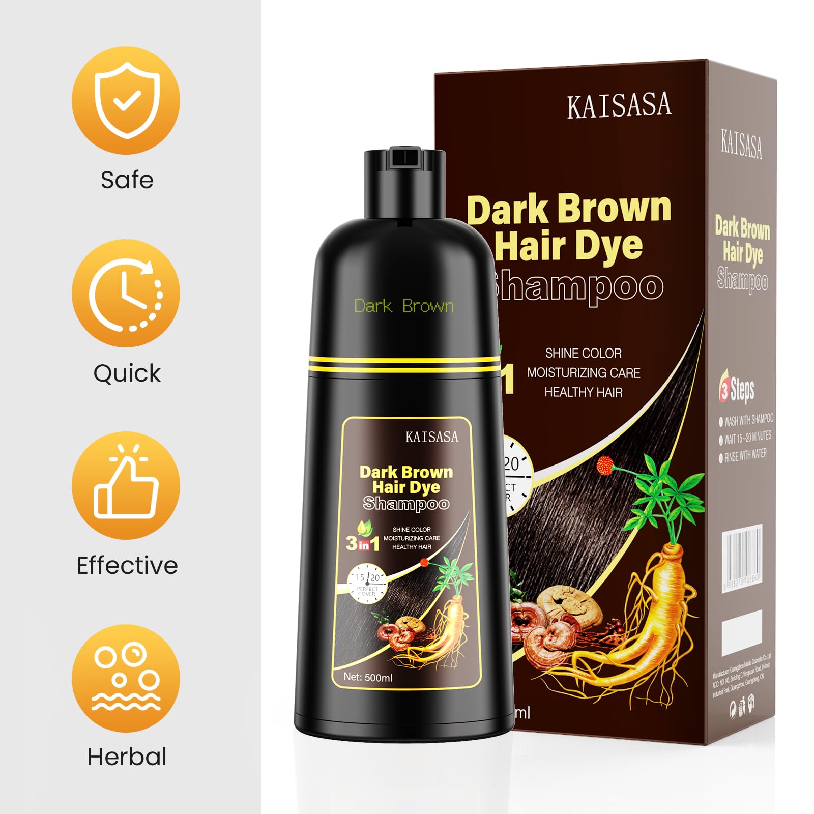 KAISASA 500ml bottle size offers affordable multi-use hair care