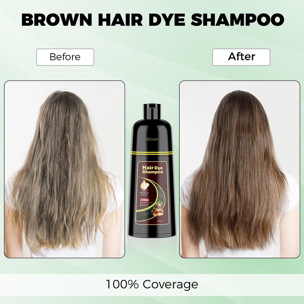 KAISASA Champú Tinte 3 en 1: cobertura de canas para un color renovador.