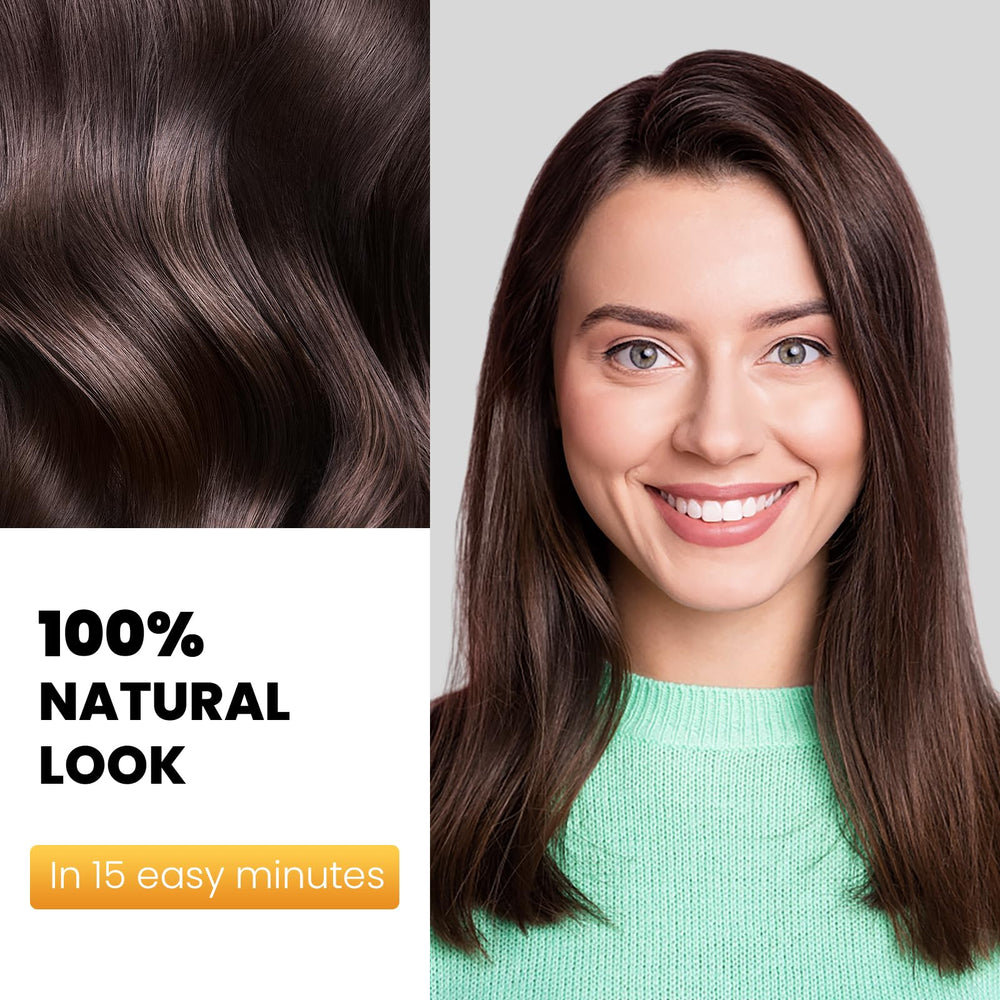 KAISASA gray hair coverage before-after indicates complete-looking color