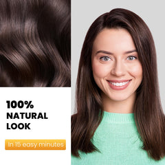KAISASA gray hair coverage before-after indicates complete-looking color