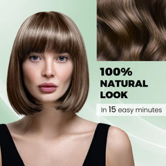 KAISASA Hair Dye Shampoo color closeup highlights Chestnut Brown tone