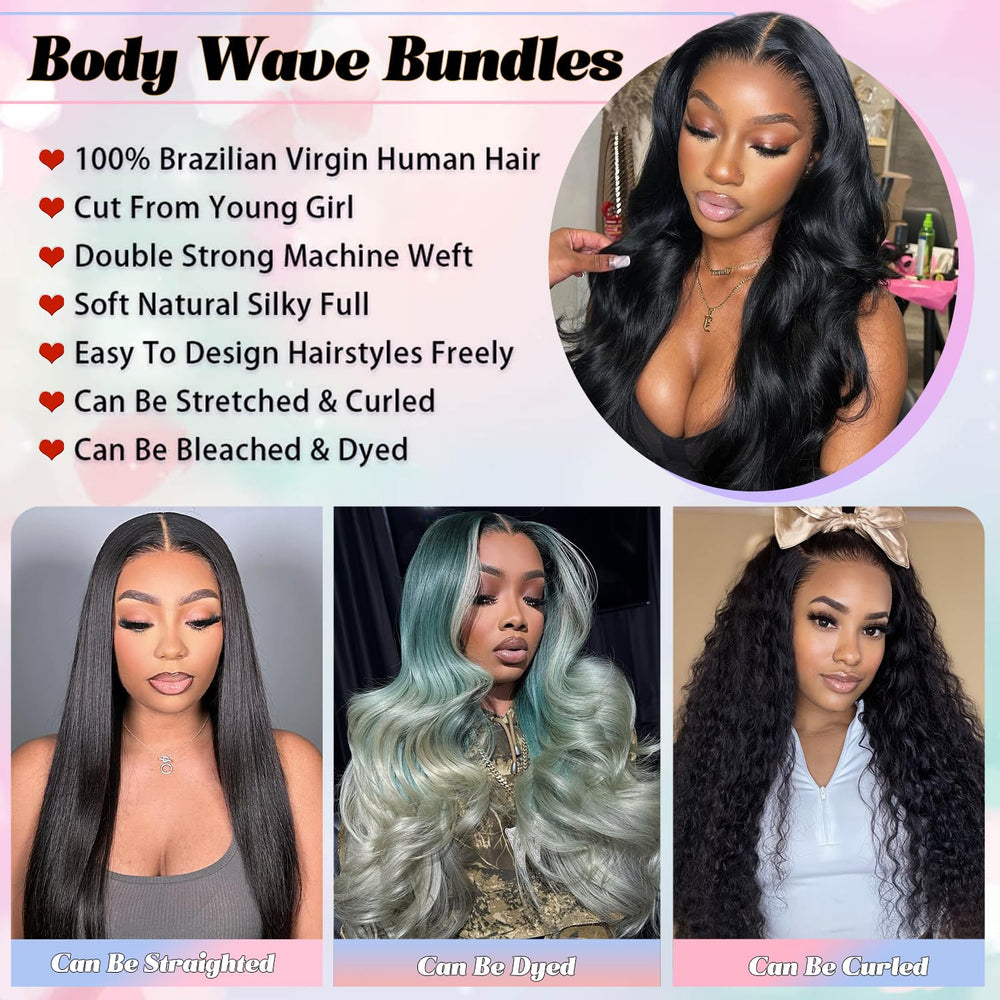 KAITHLYPO 28-inch body wave shot shows versatile styling options.