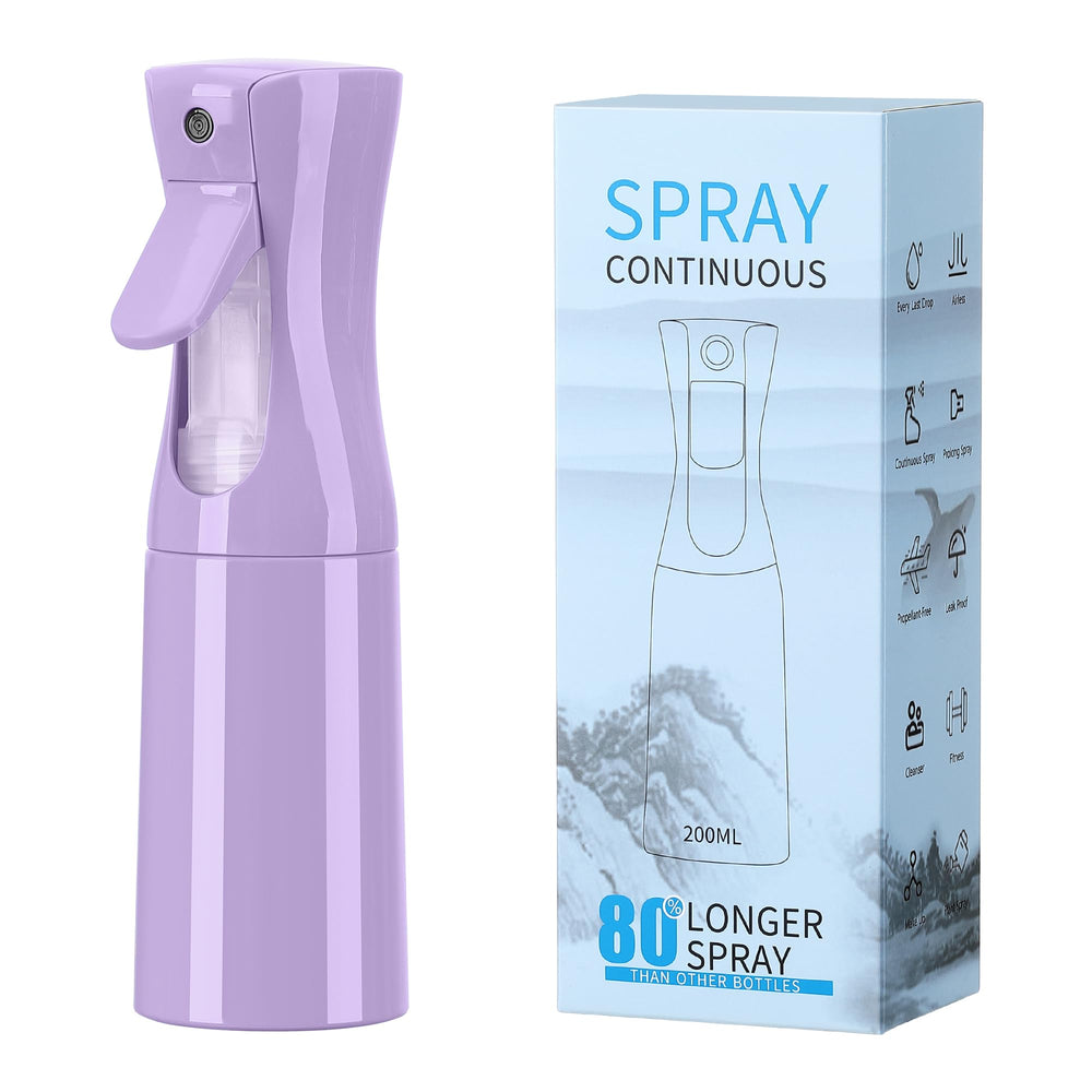 KAIZHOUZHOU hair mister spray bottle delivers a fine mist for quick styling.