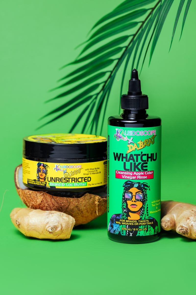 Kaleidoscope Miracle Drops prep-before-install rinse image suggests style-ready, clean scalp