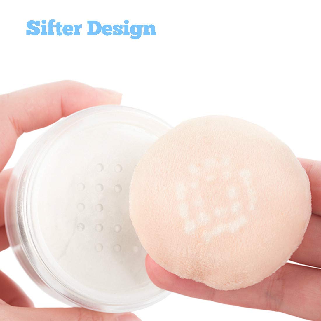 Kalevel powder puff soft sponge for even application and comfortable touch.