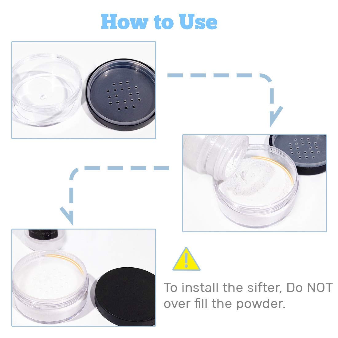 Kalevel travel-friendly cosmetic jar for on-the-go touch-ups.