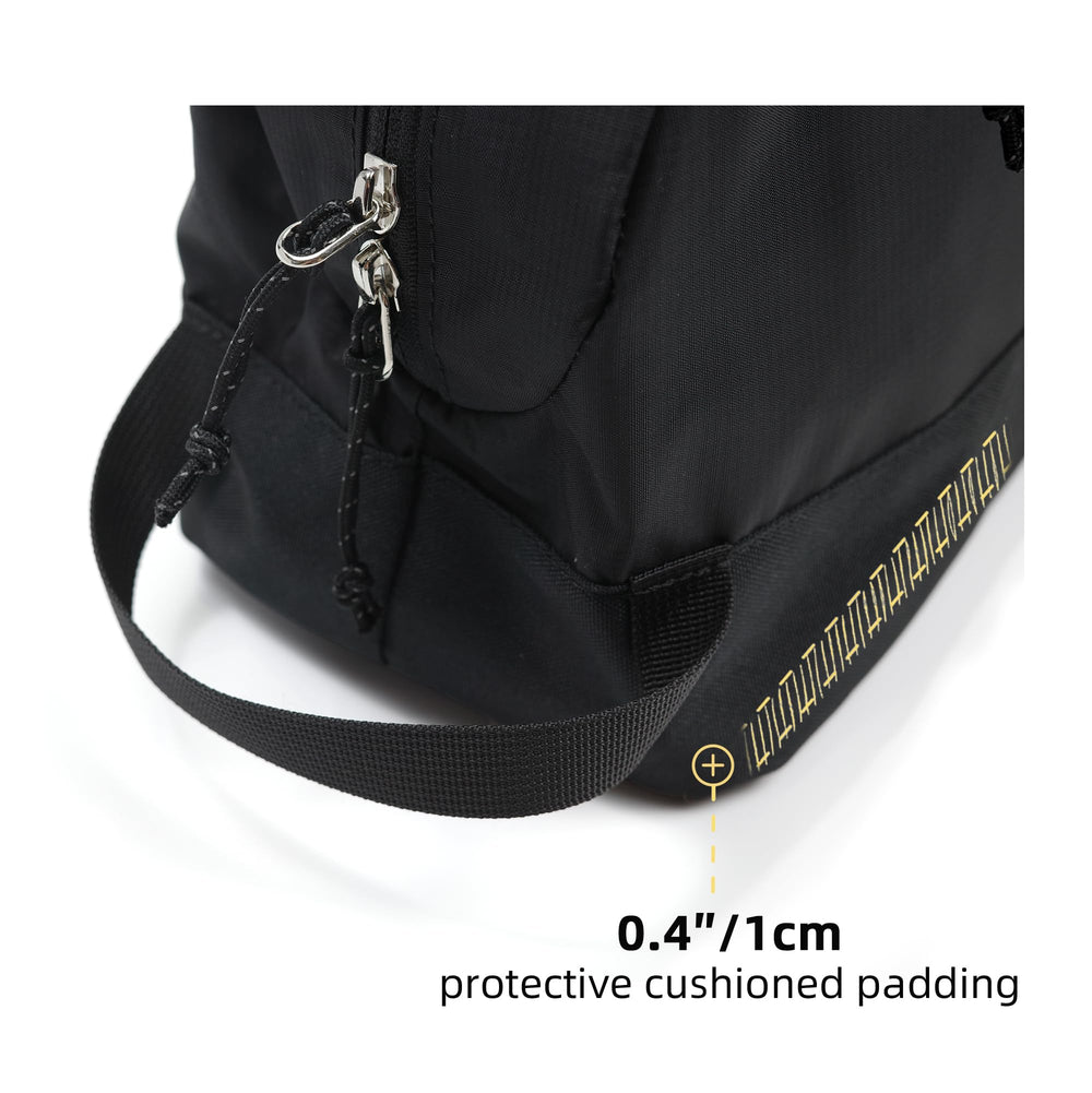 kalgoTeal Travel Toiletry Bag 8L lightweight splash-proof nylon for easy carrying.