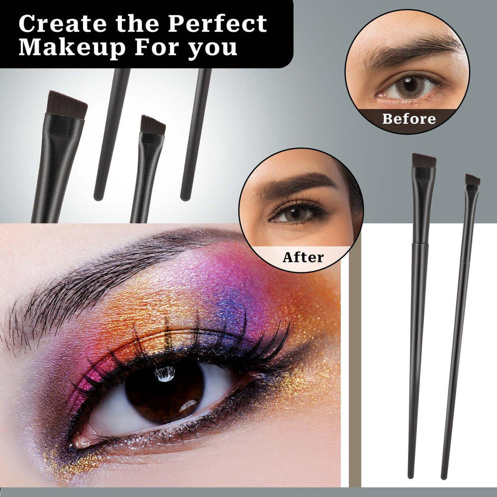 Kalione bristles detail highlights fine bristle control for brows and shadows
