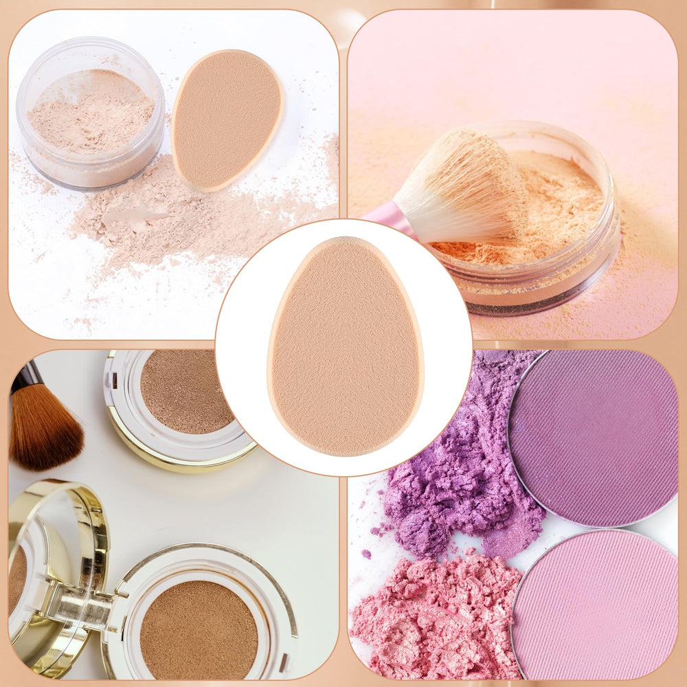 KALIONE flat makeup sponge foundation-application—reaches contours for natural finish