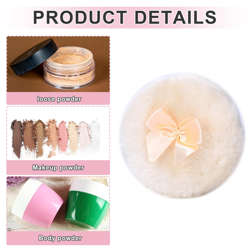 KALIONE powder puff holding in hand palm-size for precise application