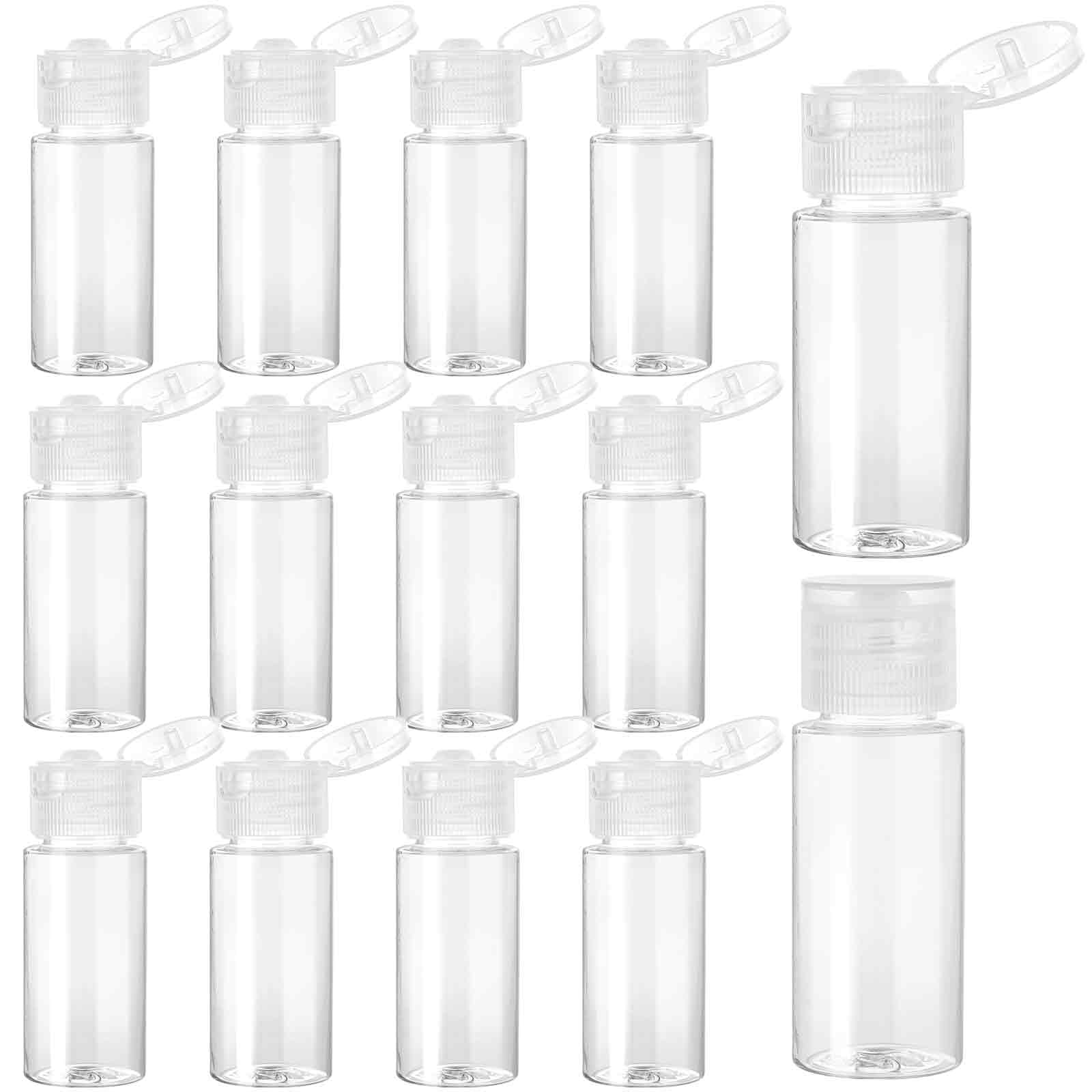 Kalione travel bottles collection shows clear mini containers for easy identification.
