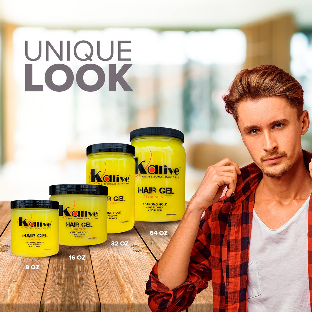 KALIVE 2 STYLE all-hair-types-styling gel suitable for any hair type