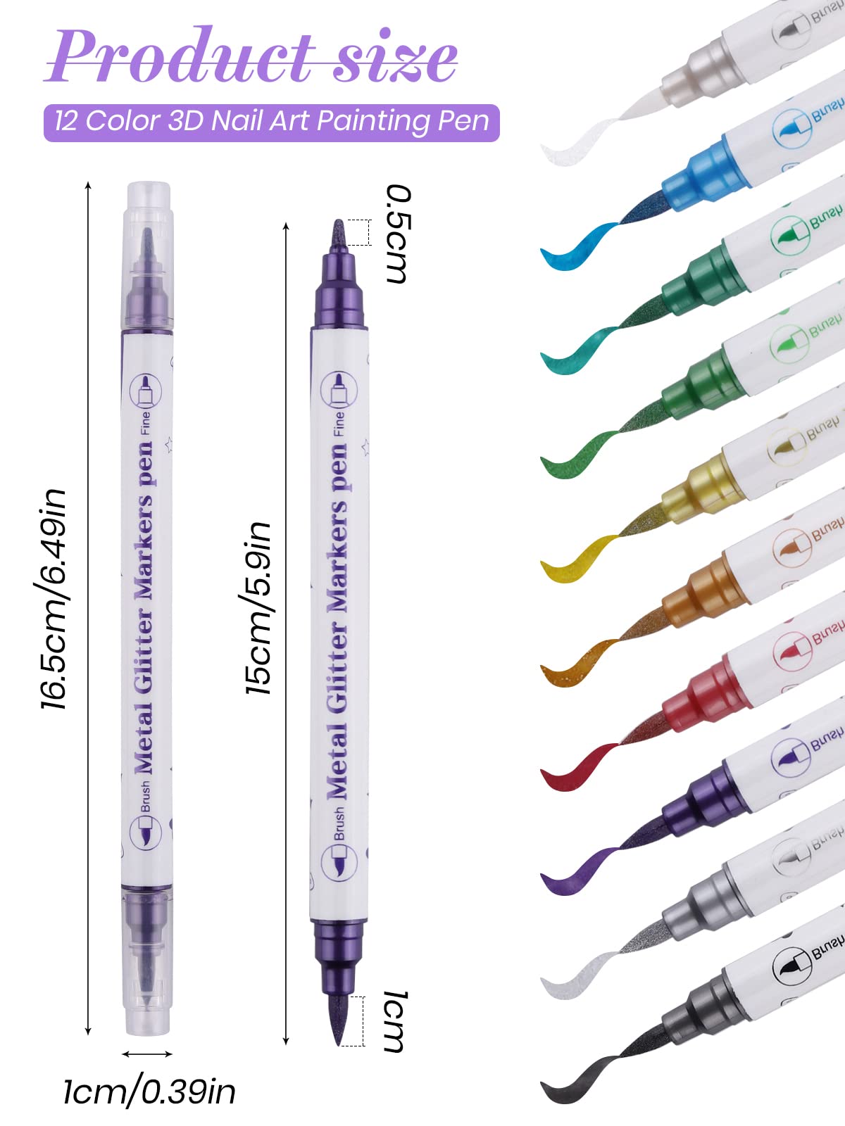 Close-up of Kalolary pens showing vibrant color range and dual-ended tips.