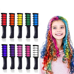 Kalolary 10-colors hair chalk set with vibrant, temporary color options.