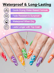 Kalolary detailed nail art dots lines demo showcases versatile designs for manicures.