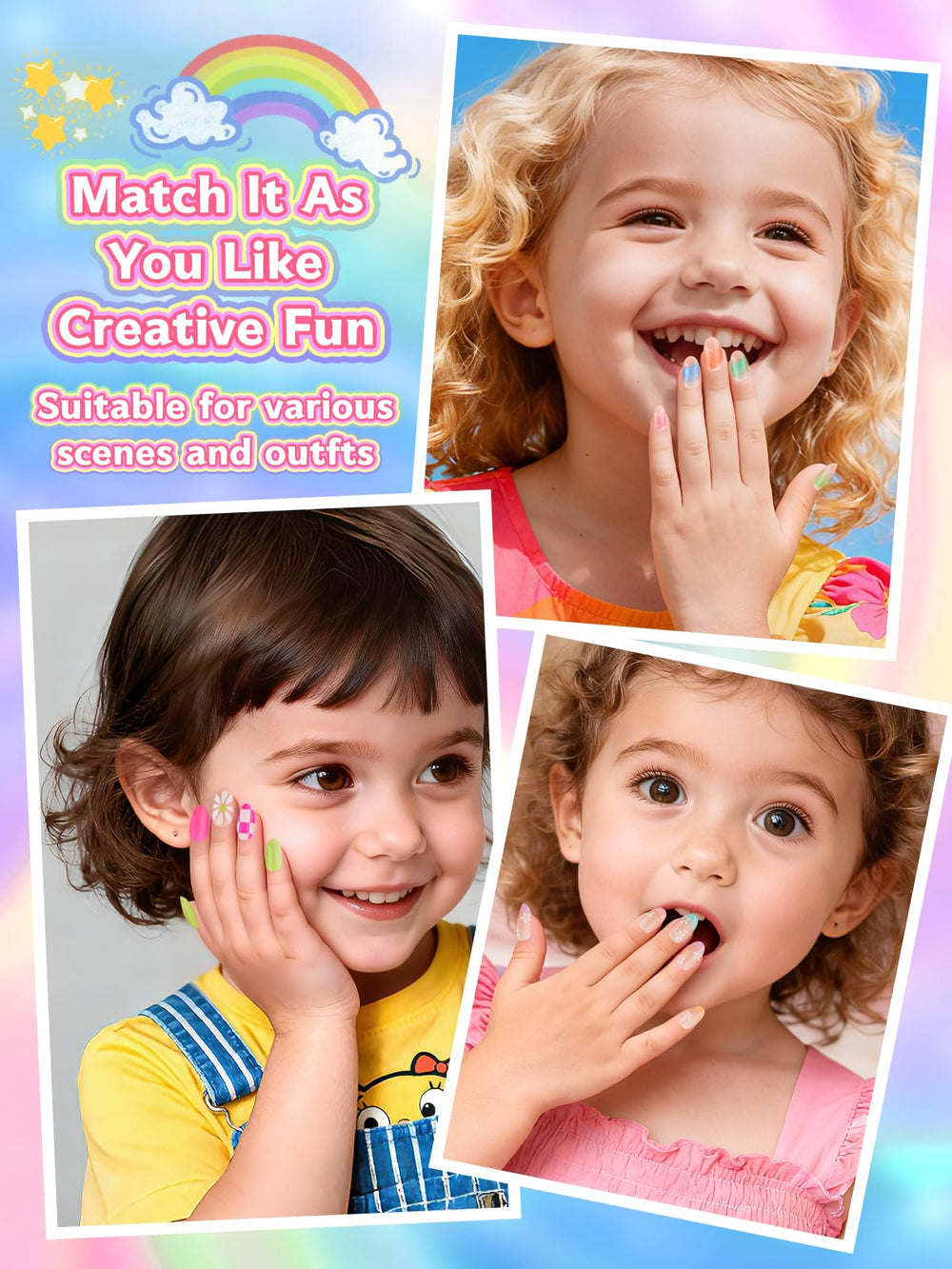 Kalolary dress-up nails ideal for imaginative play and parties.