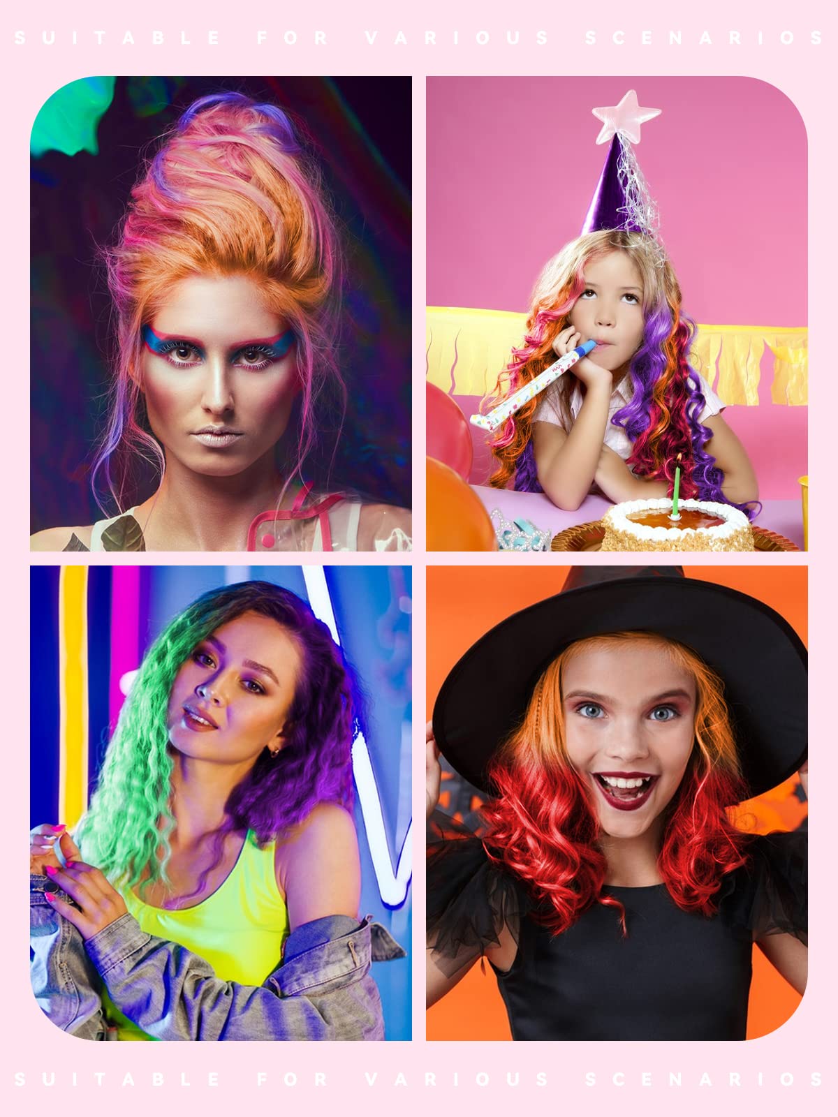 Kalolary easy-to-dye chalk tips to improve color on hair.