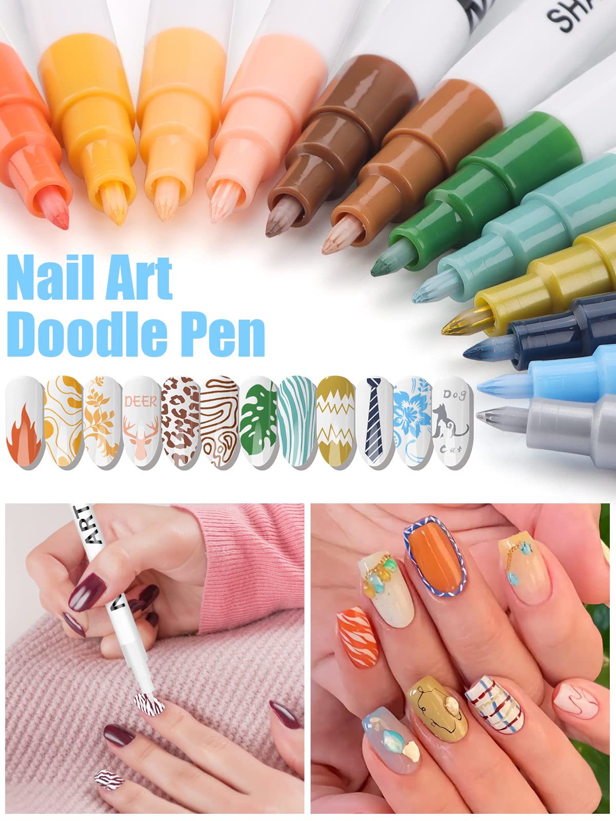 Kalolary fall and winter nail art ideas with vibrant colors