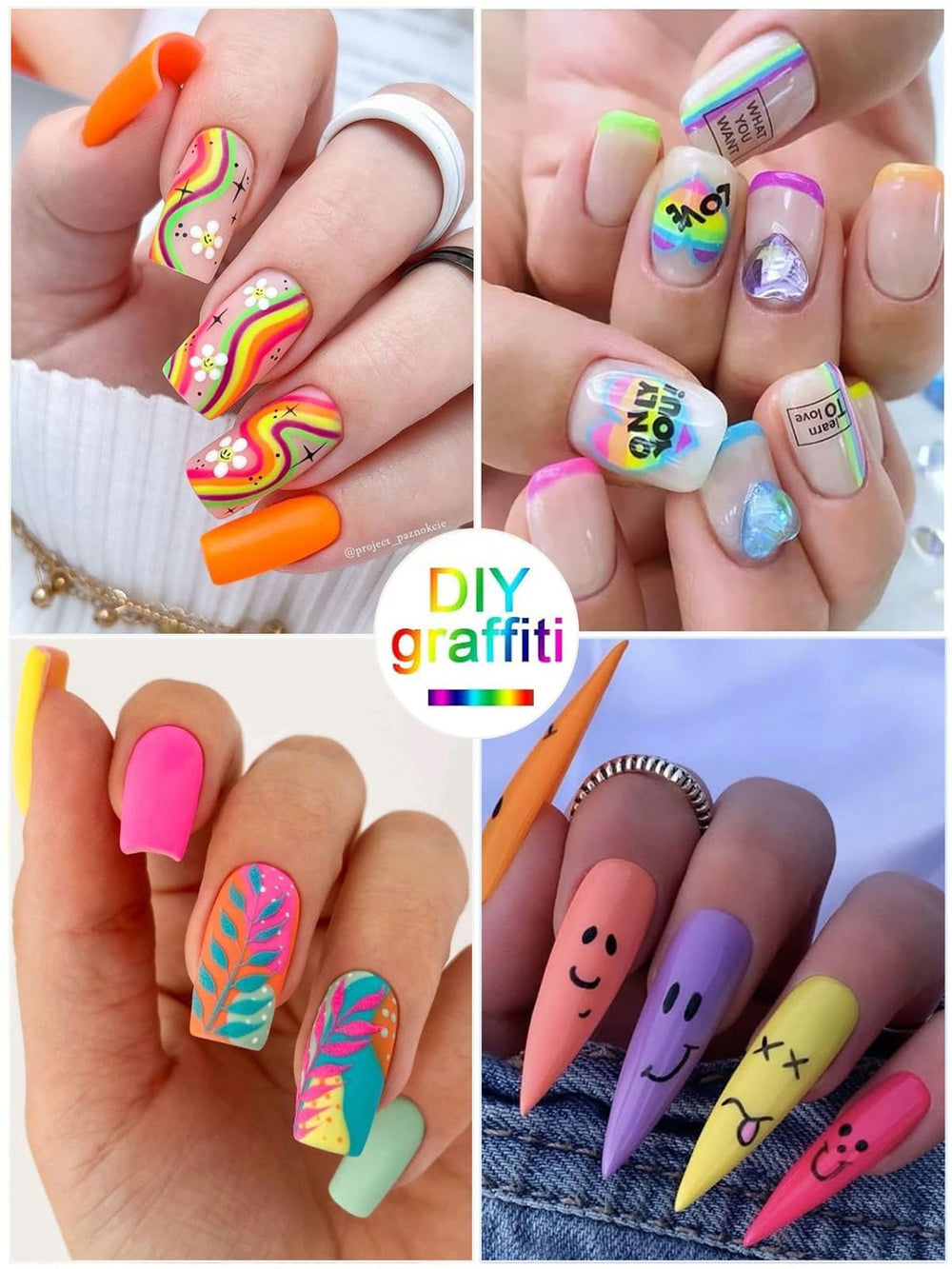 Kalolary nail art pen is compatible with top coats for finishing touches.