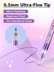 Kalolary nail art pens used for florals and geometric designs with fine lines