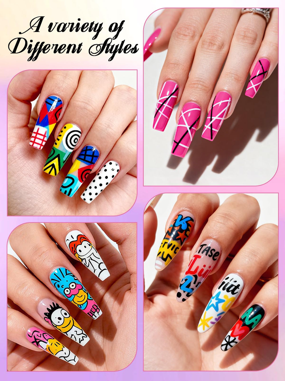 Kalolary nail art pens gift packaging ideal for birthdays or holidays