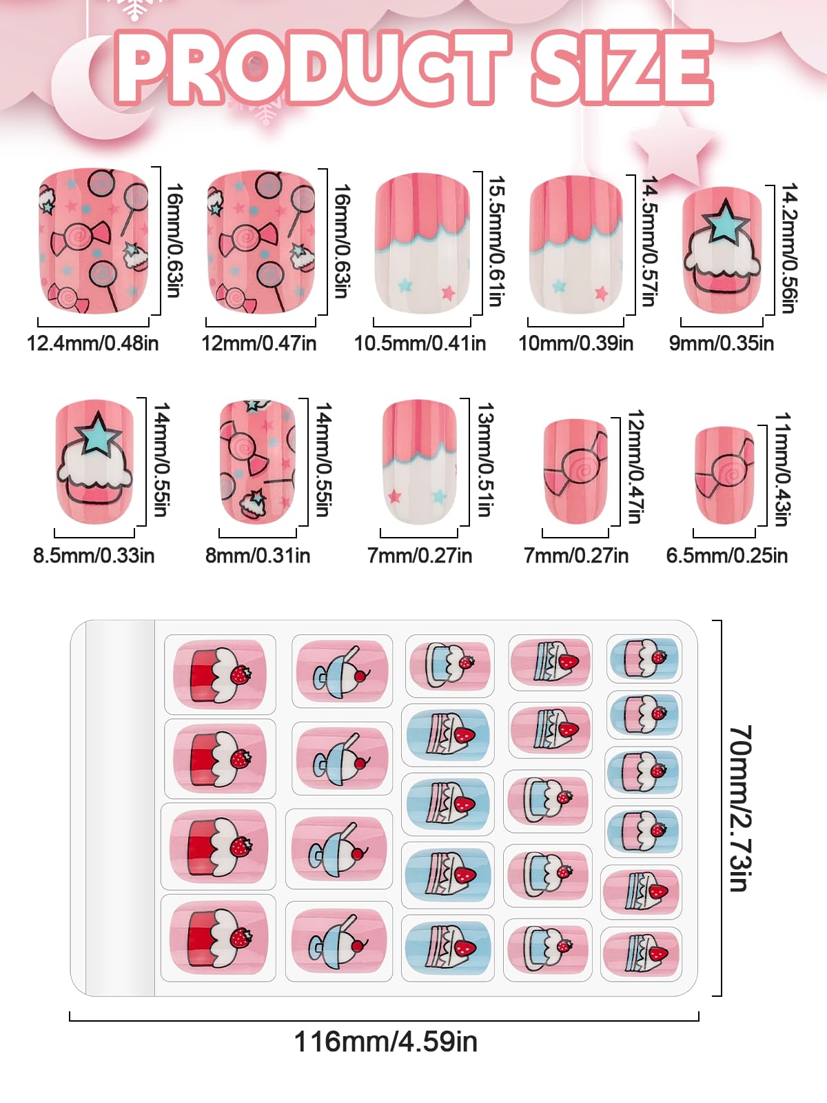 Kalolary pre-glued nails offer fast, mess-free decoration for kids' nails
