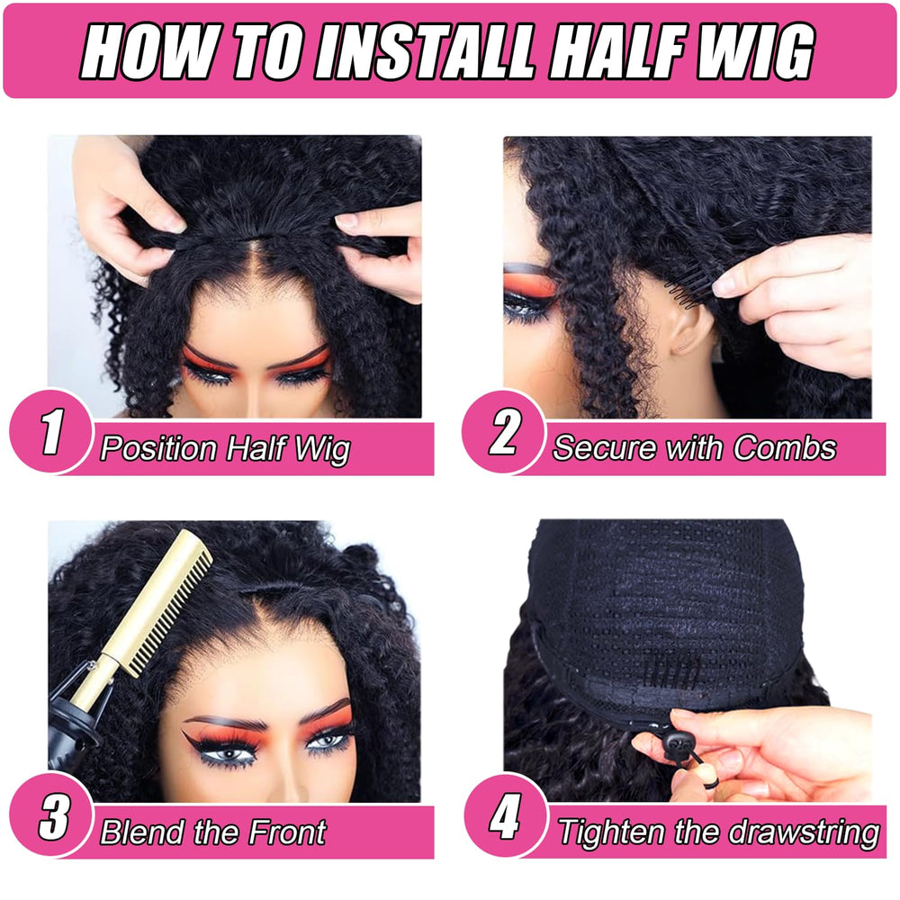 Kalomonia Headband Wig Easy-Wear enables chic styles in minutes.