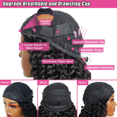 Kalomonia Invisible Hairline Half-Wig blends seamlessly with your own hair.