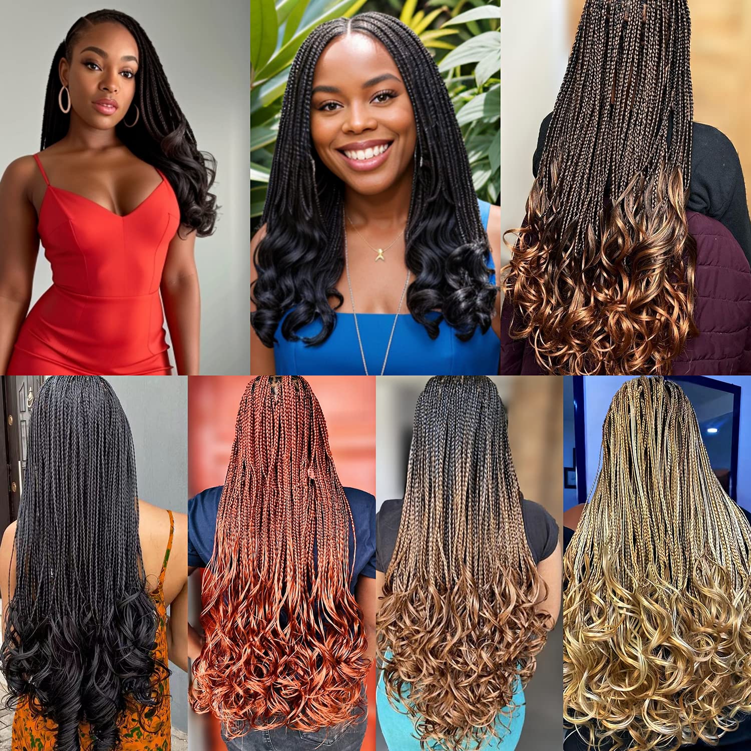 Kaluli 1B shade close-up on natural-looking crochet braids