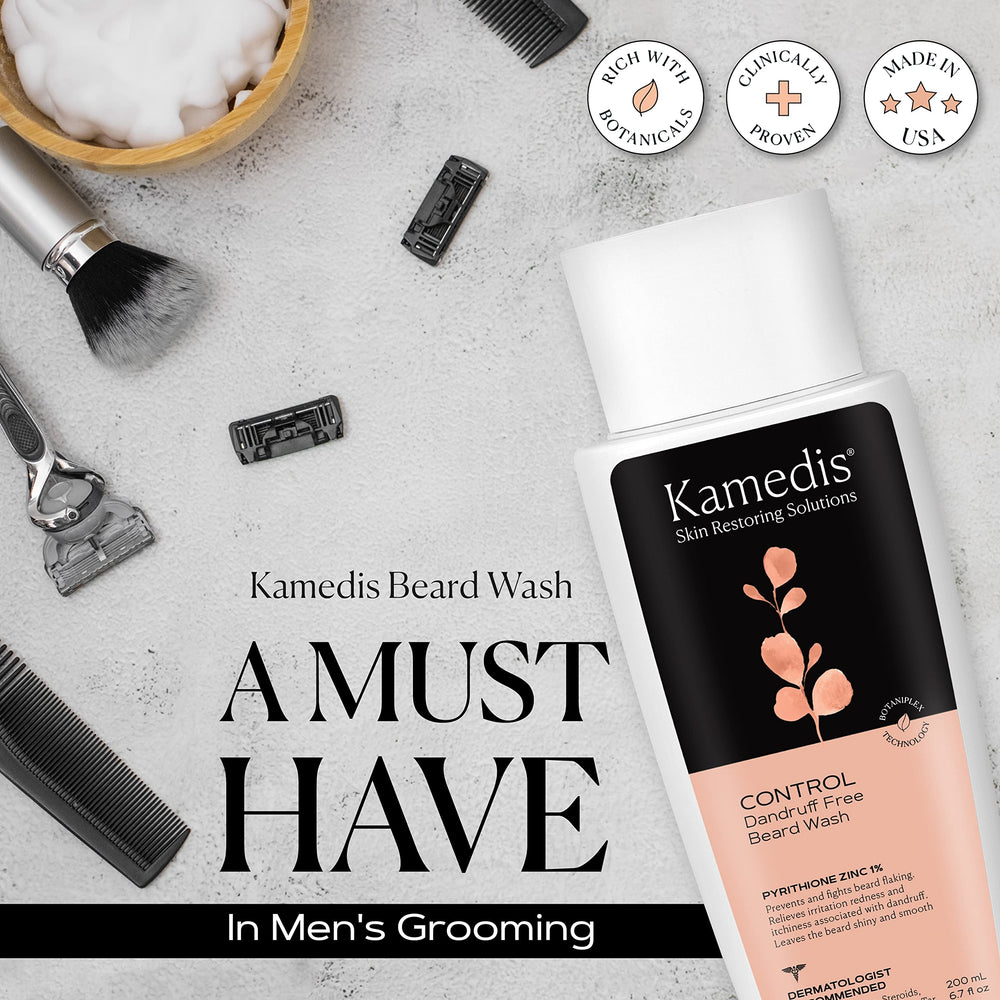 KAMEDIS Beard Wash is great for twice weekly use.