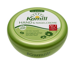 Kamill Classic Hand and Nail Cream jar front view, soothing dry skin care