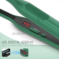 K&K flat iron travel-ready dual voltage for international use.