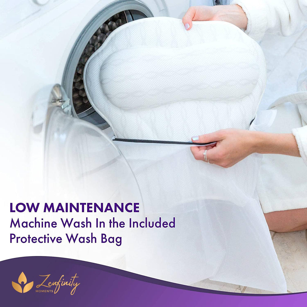 KANDOONA Bath Pillow washing-bag-included simplifies machine washing