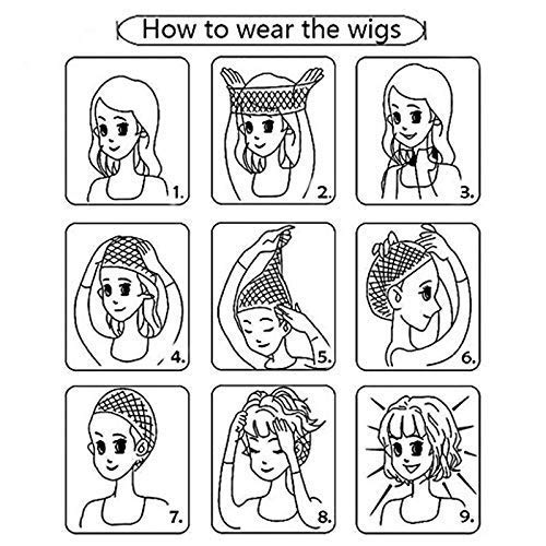 Kaneles Mullet Wig in-pack cap included for quick wear