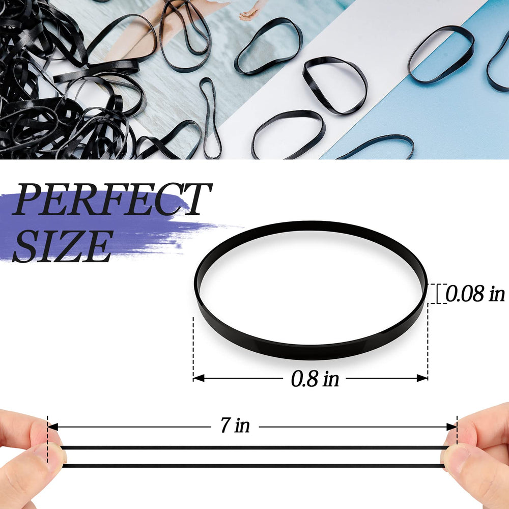 KANPRINCESS hair rubber bands closeup-material shows flexible, durable rubber