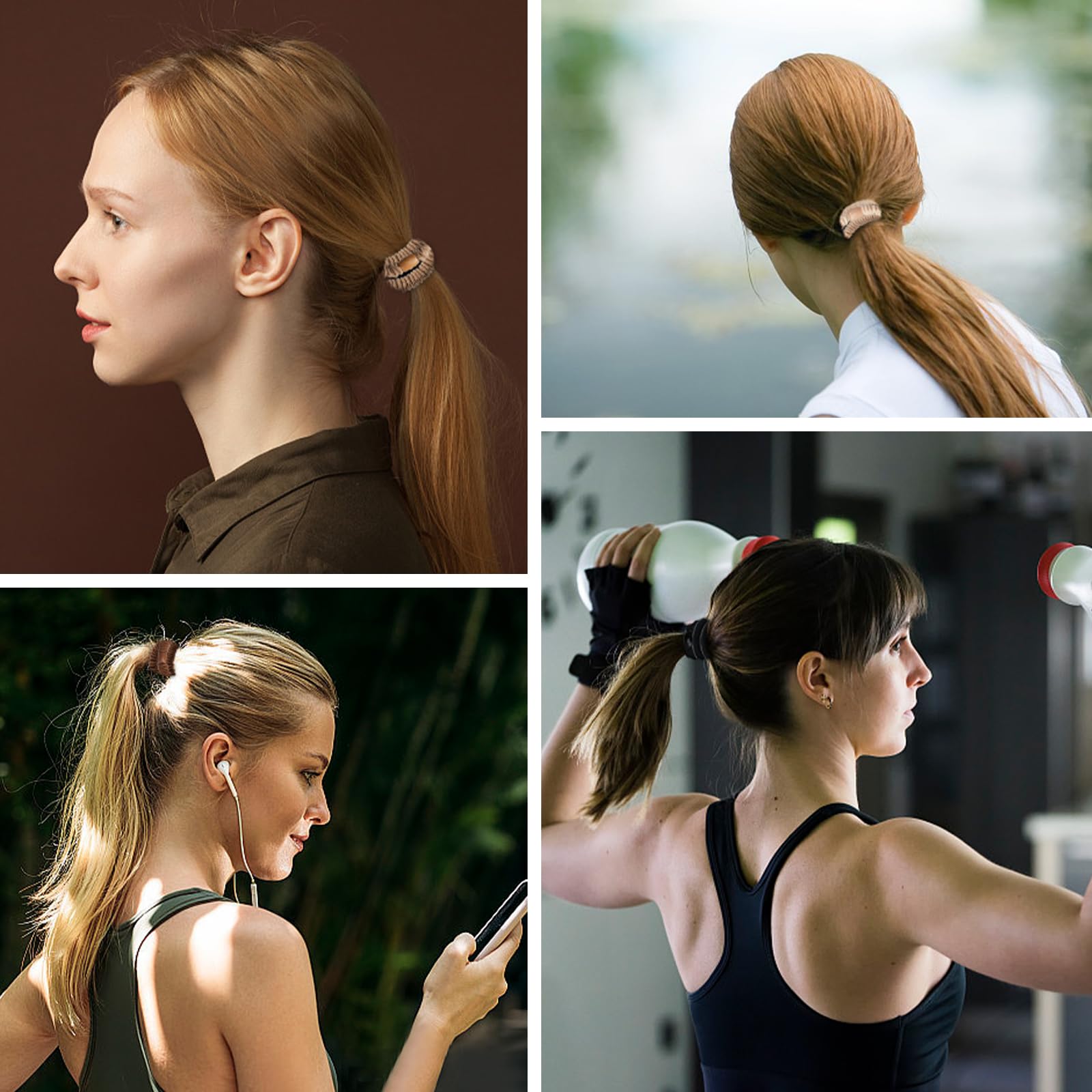 KANPRINCESS hair ties stretchy to 7-8in support long-lasting style.