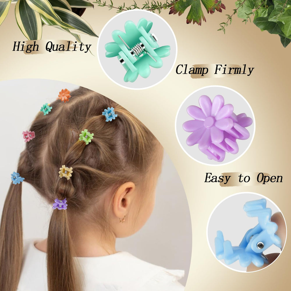 KANPRINCESS mini claw clips durable plastic with spring for lasting grip.